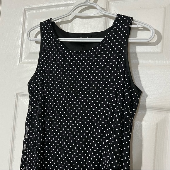 Retro Polka Dot Shift Dress, Small - Picture 3 of 11